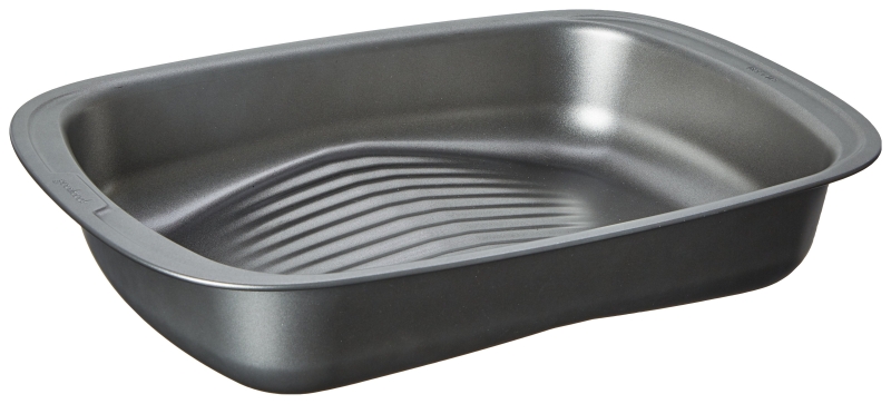 04116 Quick Baste Roast Pan, 25 lb Capacity, Gray, 19.7 in L, 14.8 in W, 15.95 in H, Dishwasher Safe: Yes