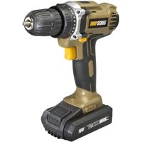 Rockwell Shop Series SS2811 Compact Drill Kit, Battery Included, 18 V, 1.3 Ah, 3/8 in Chuck, Keyless Chuck