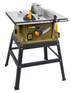 Shop SS7203 Portable Table Saw, 120 V, 15 A, 10 in Dia Blade, 5/8 in Arbor, 4800 rpm Speed