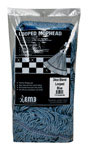 113-LOOPED-BB Mop Refill, 24 oz Capacity, 5 in Headband, Cotton/Polyester/Synthetic Blend Yarn, Blue