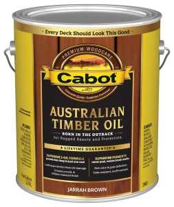 140.0003460.007 Australian Timber Oil, Jarrah Brown, Liquid, 1 gal, Can