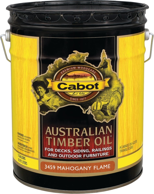 3400 Series 140.0003459.008 Australian Timber Oil, Mahogany Flame, Liquid, 5 gal, Pail