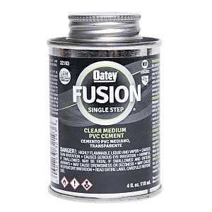 Fusion 321935 Self-Priming Cement, 4 oz, Liquid, Clear