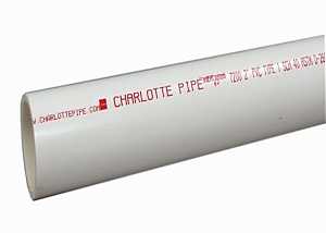 PVC 7112 1000H Pipe, 1-1/2 in, 5 ft L, SCH 40 Schedule, PVC, White