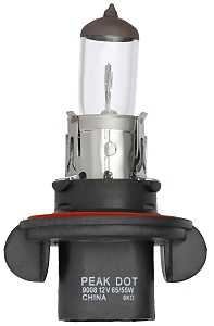 9008-BPP Automotive Headlamp, 12.8 V, 55, 65 W, Halogen Lamp, Gray