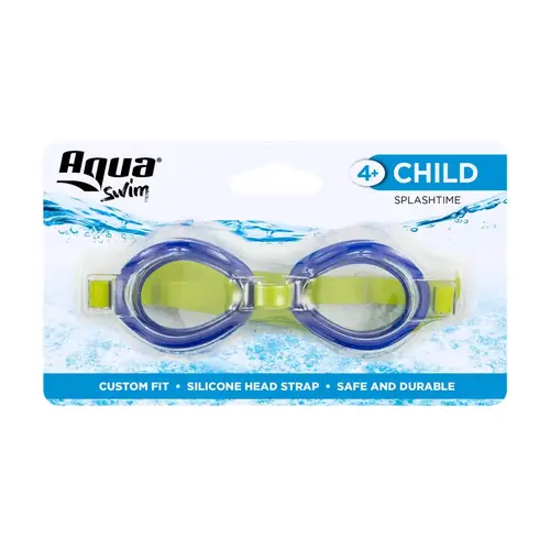 AQG13684A Junior Swim Goggles, Anti-Fog Lens, PVC Frame, Assorted Frame