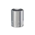 CMMT43513 Socket, 12 mm Socket, Shallow Socket, 1/4 in Drive, 6-Point, Chrome