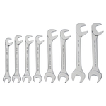 CMMT 44778 Open End Wrench Set, 8-Piece, Chrome Vanadium Steel, Chrome, Silver
