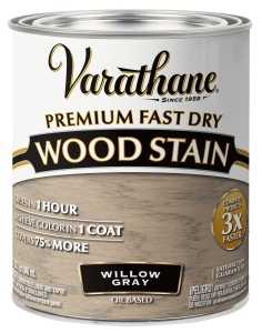 357180 Wood Stain, Willow Gray, Liquid, 1 qt