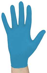 2917-M Disposable Gloves, M, Nitrile, Powder-Free, Blue