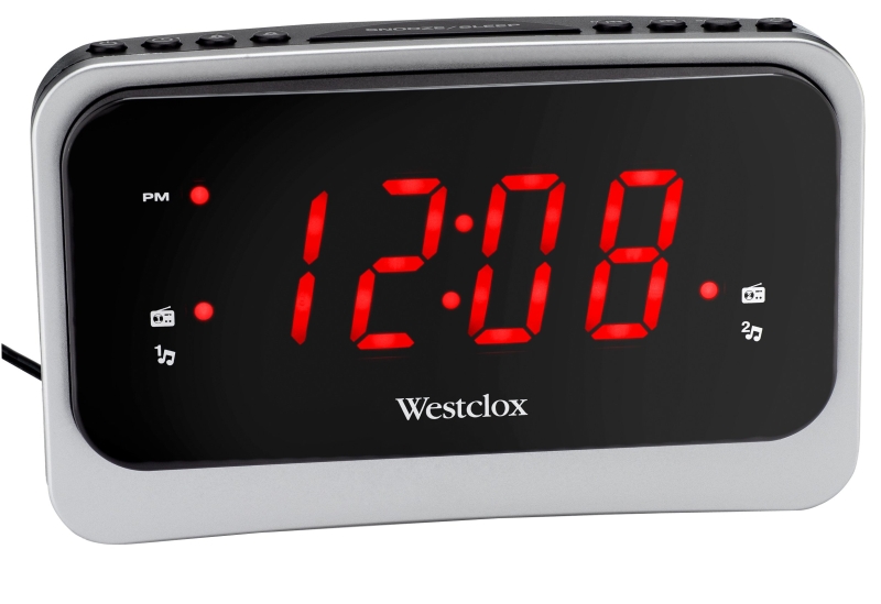 80227WM Clock Radio, LED Display, Snooze, 20 -Station