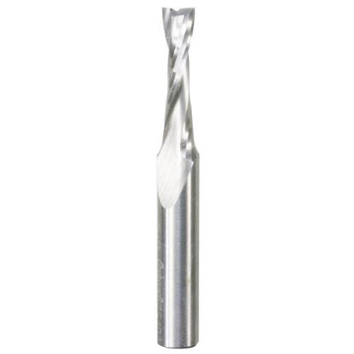 DR75102 Up Spiral Router Bit, 1/4 in Dia Cutter, 1 in L Cutting, 2-1/2 in OAL, 1/4 in Dia Shank, 2-Cutter