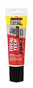 Total Tech 11711003 Construction Adhesive Sealant, White, 4.2 oz, Tube