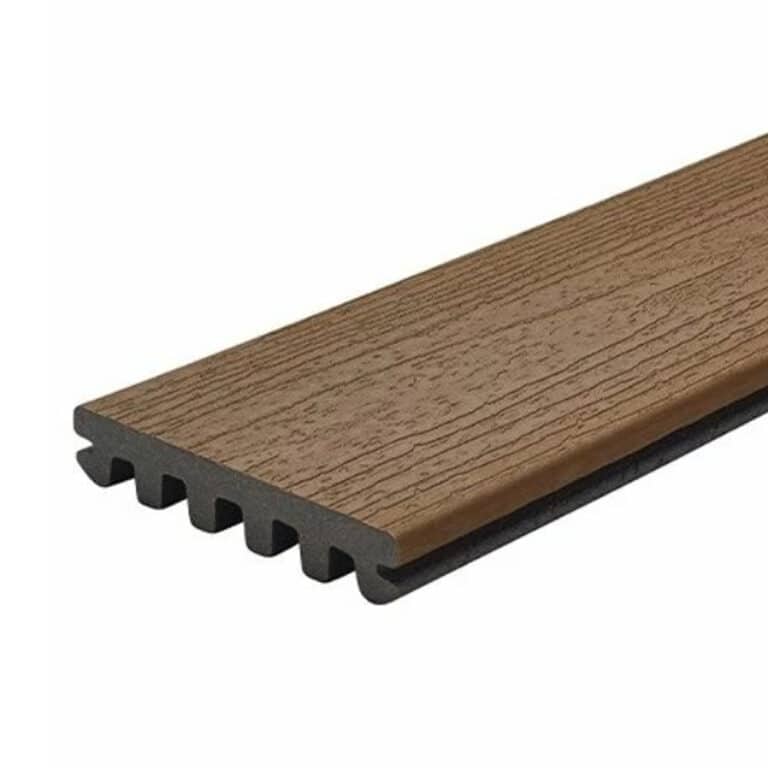 Enhance Basics SD010616E2S01 Square Decking Board, 16 ft L, 6 in W, 15/16 in T, Composite, Saddle