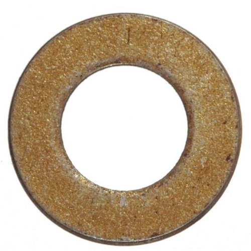 885519 Flat Washer, 1 in ID, 0.135 in Thick, Steel, Yellow Zinc
