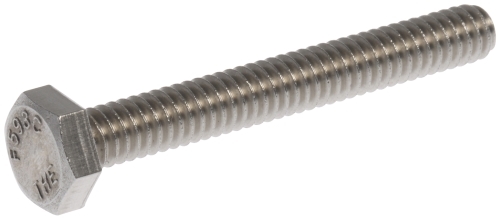 885057 Hex Bolt, 1/4-20 Thread, 2 in OAL, 305 Grade, Stainless Steel, Bright, SAE Measuring, Coarse Thread