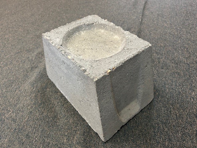 60810 Cylinder Pile Cap, 6 in L