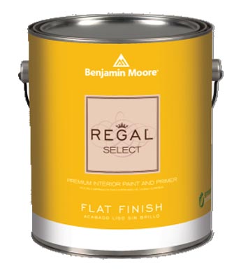 Regal Select N547 Series N547-01-004 Interior Paint, Flat Sheen, White, 1 qt