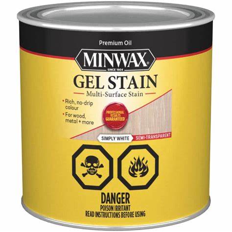 616110444 Gel Stain, White, 1 qt