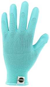 MG30607-W-ML Breathable Garden Gloves, Women's, M/L, Knit Cuff, Nitrile Coating, Latex Glove