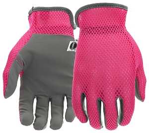 MG86120-W-SM Breathable, High-Dexterity, Slip-On Garden Gloves, Women's, S/M, Shirred Elastic Cuff