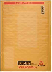 8913-25 Cushioned Smart Bubble Mailer, #0, Gold, Self-Sealing Closure