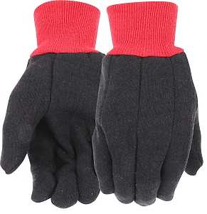 69090/L3B Winter Gloves, Men's, L, 9-3/4 in L, Knit Wrist Cuff, Cotton/Polyester, Brown/Red