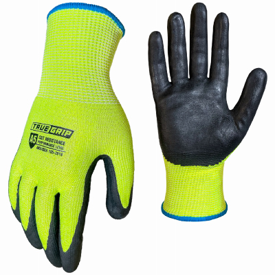 9878226 Gloves, Men's, L, Knit Wrist Cuff, Hi-Vis