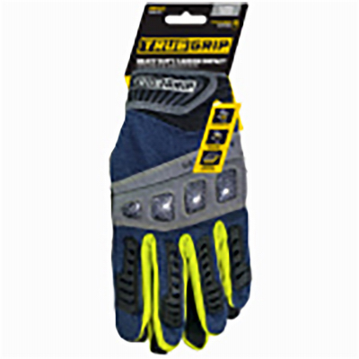 9874823 Gloves, General-Purpose, Heavy-Duty, XL, Adjustable Wrist Strap Cuff, Leather/Neoprene/PVC