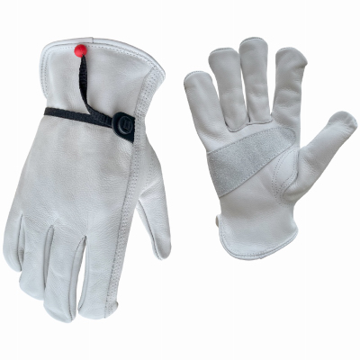 98451-26 Work Gloves, Men's, M, Keystone Thumb, Cowhide Leather