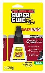 Superunix 11710527 Universal Instant Adhesive, Liquid, Characteristic, Clear/Transparent, 5 g, Tube