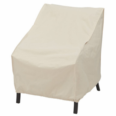 07834BBGD Patio Chair Cover, 33 in L, 33 in W, 28 in H, Polyester, Taupe