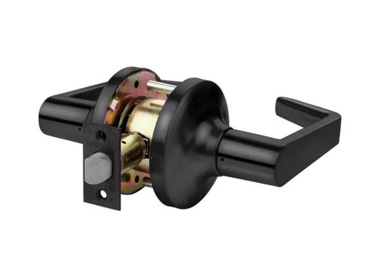 LC2400 Series CL102903 Passage Lever, Matte Black, Lever Handle, Steel, Left, Right Hand