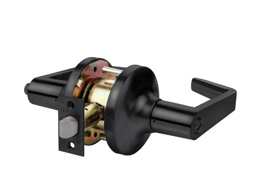 LC2400 Series CL102904 Privacy Lever, Matte Black, Lever Handle, Steel, Left, Right Hand