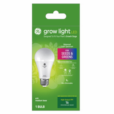 93129754 Horticultural Grow Light Bulb, 120 V, LED Lamp, White