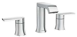 Genta Series 84763 Bathroom Faucet, 1.2 gpm, 2-Faucet Handle, 3-Faucet Hole, Metal, Chrome, 8 in Faucet Centers