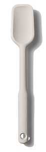 11280600 Spatula Spoon, 2-5/16 in W Blade, 11-3/4 in OAL, Silicone Blade, Black/White