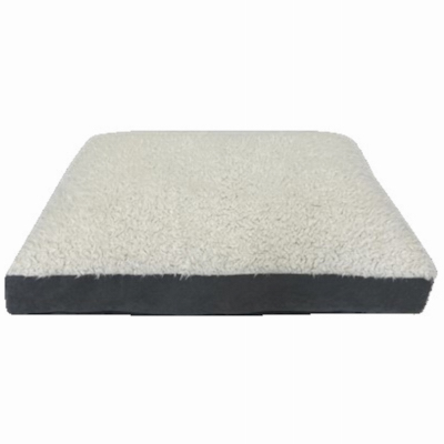 81144 Pet Bed, 27 in L, 36 in W, Polyester Fiber Fill, Fabric, Charcoal Gray