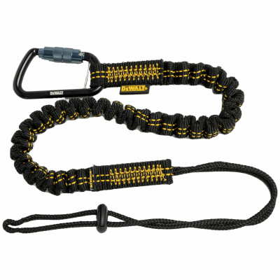 DeWALT DXDP720200 Single Leg Tool Lanyard, 51 in L, 15 lb Working Load, Polyester Line, Black/Yellow