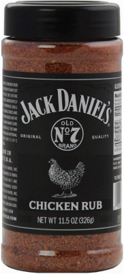 Jack Daniel's 01762 BBQ Chicken Rub, Mild Heat, Sweet, 11.5 oz