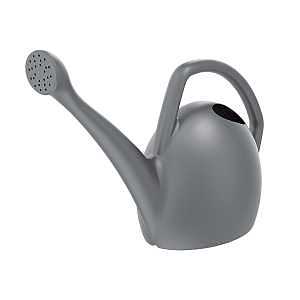 RWC2-908 Watering Can, 2 gal Can, Rosette Spout, Polypropylene, Gray
