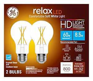 93129016 LED Bulb, General-Purpose, A19 Lamp, 60 W Equivalent, E24/E26 Medium Lamp Base, Dimmable, Soft White Light