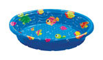 P6059FB10132 Wading Pool, 59 in Dia, Round, Plastic, Blue