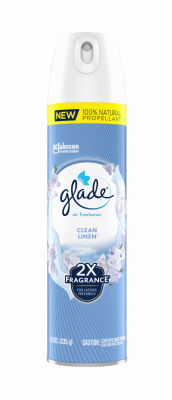 Glade 4065 Air Freshener Spray, 8.3 oz, Clean Linen