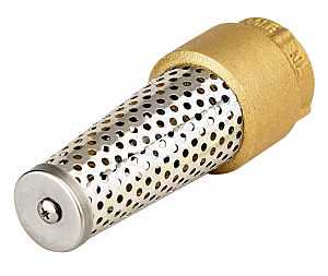 TFV-100NL Foot Valve, 1 in Connection, 200 psi Pressure, Brass Body