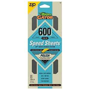 7851 Hook and Loop Sandpaper, 9 in L, 3-2/3 in W, 600 Grit, Aluminum Oxide Abrasive, Latex/Paper Backing