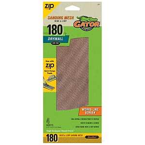 7177 Screen Sandpaper, 10-1/2 in L, 4-1/2 in W, 180 Grit, Very Fine, Aluminum Oxide Abrasive