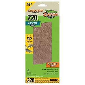 7178 Screen Sandpaper, 10-1/2 in L, 4-1/2 in W, 220 Grit, Very Fine, Aluminum Oxide Abrasive