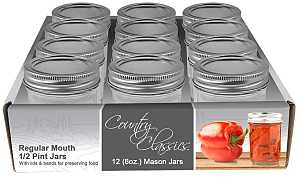 CCCJ-008-12PK-RM Quilted Jelly Jar, 8 oz, Glass