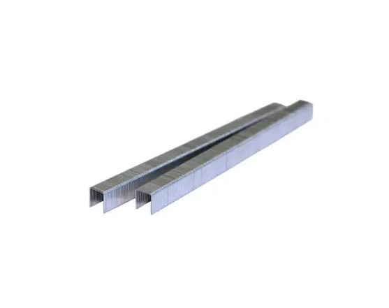 650596 Narrow Crown Staple, 3/8 in W Crown, 1-1/4 in L Leg, Steel, Galvanized, 18 ga, Glue Collation